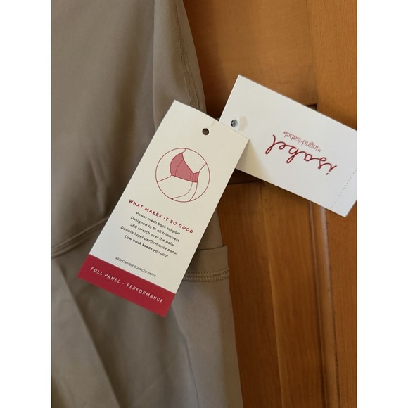 Isabel Maternity Full Panel-Performance Over Belly High Rise Leggings Taupe XL - Picture 3 of 5